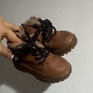 Zara brown Fur-Lined Toddler Boots